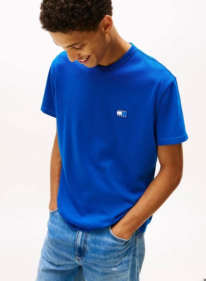 TOMMY JEANS Tonal Tommy Badge Crew Neck T-Shirt