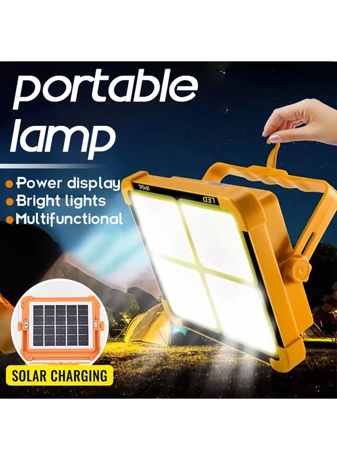 1pc Solar Rechargeable Work Lamp with Magnetic Base LED Display Outdoor Camping - Image 2