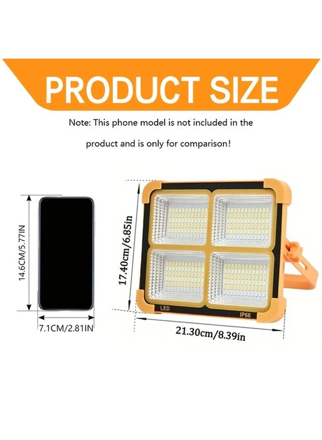 1pc Solar Rechargeable Work Lamp with Magnetic Base LED Display Outdoor Camping - Image 4