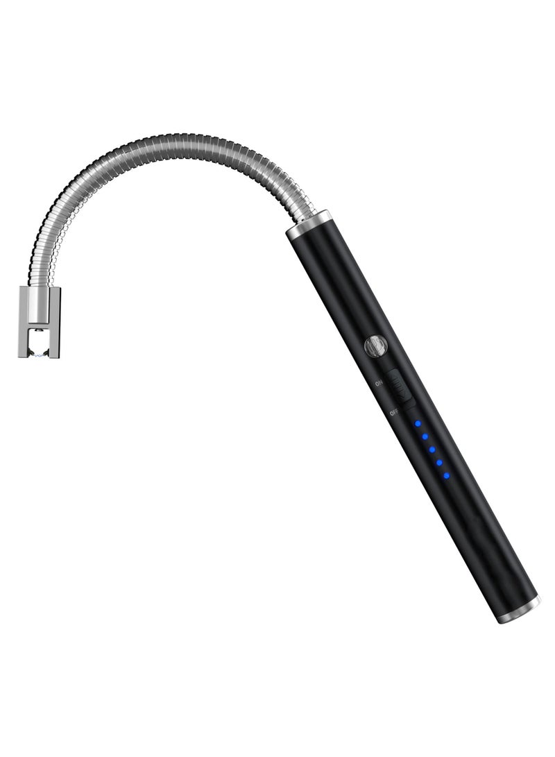 SKY-TOUCH Arc Lighter, Flameless Electronic Lighter with LED Battery Indicator, Rechargeable USB Lighter, Wind & Weatherproof Lighter for Kitchen, Barbecue, Candles, Gas Stove - Image 1