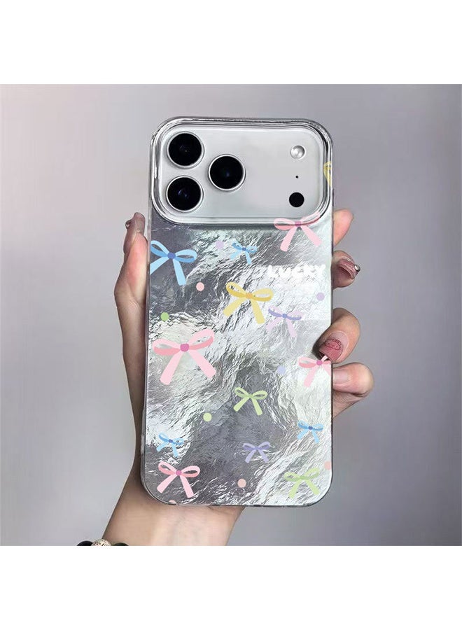 غطاء لهاتف iPhone 17 Pro Max، غطاء على شكل قوس متوافق، غطاء شفاف نحيف لاسلكي جميل، واقٍ من الاصفرار ومضاد للصدمات للنساء والفتيات - ملون - Image 1