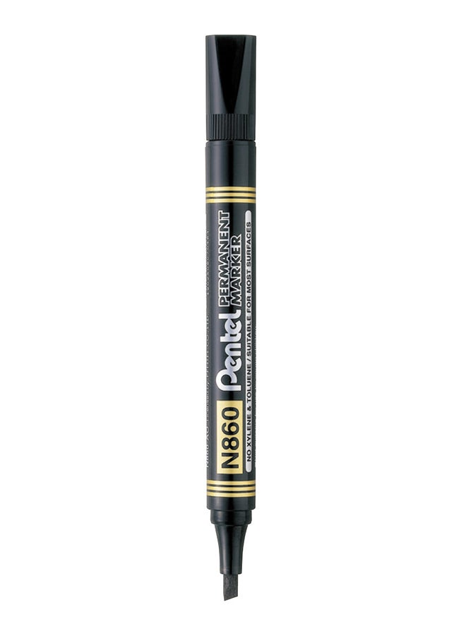 Pentel Permanent Marker Chisel Tip Black Ink 
