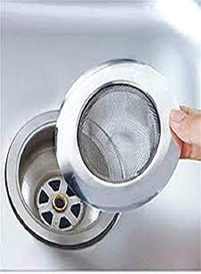 Medigo Stainless Steel Sink Drainer for Kitchen, Steel Sink Strainer Jali, Basin Hair Stopper - Image 1