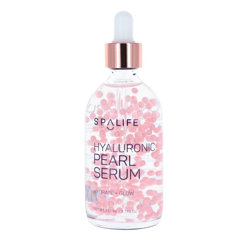 SpaLife Spa Life Face Serum: Hyaluronic Acid Serum 100 ml (3.7 oz) - Smoothing & Hydrating Daily - Targets Dryness, Fine Lines, & Wrinkles - Helps Plump Skin, Dissolving Pearl Capsules for Instant Luminosity - Image 1