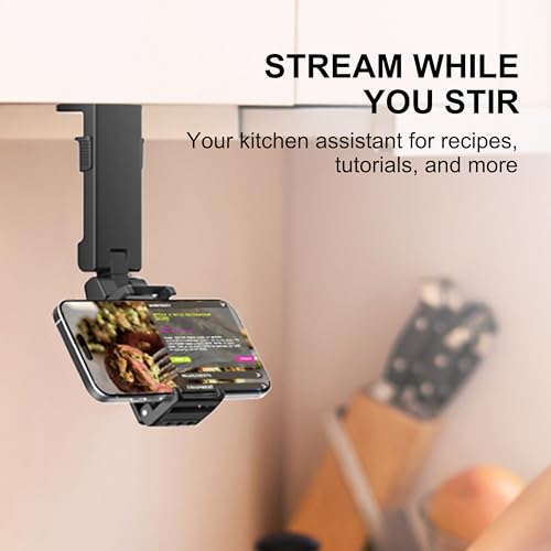 Perilogics Gen 2 Airplane Phone Holder Mount – Silent Hands-Free Travel Phone Stand, Travel Essential for Flying, 360° Adjustable Tray Table Phone Holder Fits iPhone, Android & Gaming Devices - Image 4