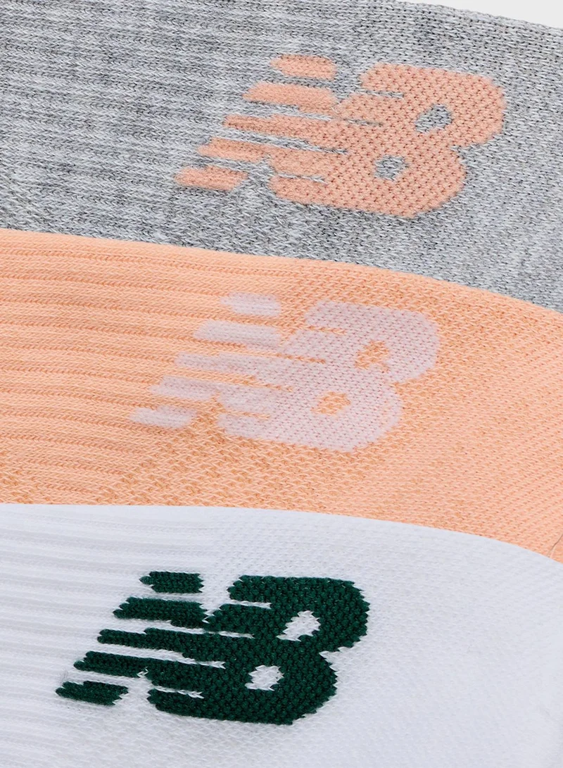 New Balance 3 Pack Running Repreve No Show Socks