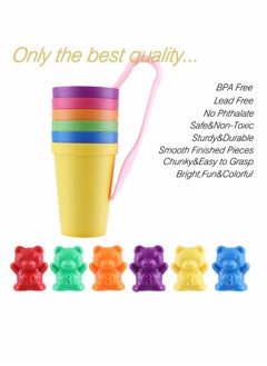 Generic 71-Piece Colorful Counting Bears Set with Storage Bag, Sorting Cups, Bear Counters, and Dice for Early Math Learning Games  - Image 4