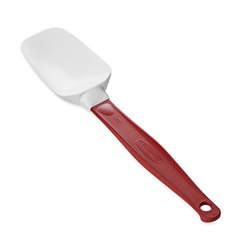 Rubbermaid Commercial Products High Heat Resistant Silicone Heavy Duty SpatulaFood Scraper 95 500 Degrees F Red Handle for BakingCookingMixing Commercial Dishwasher Safe