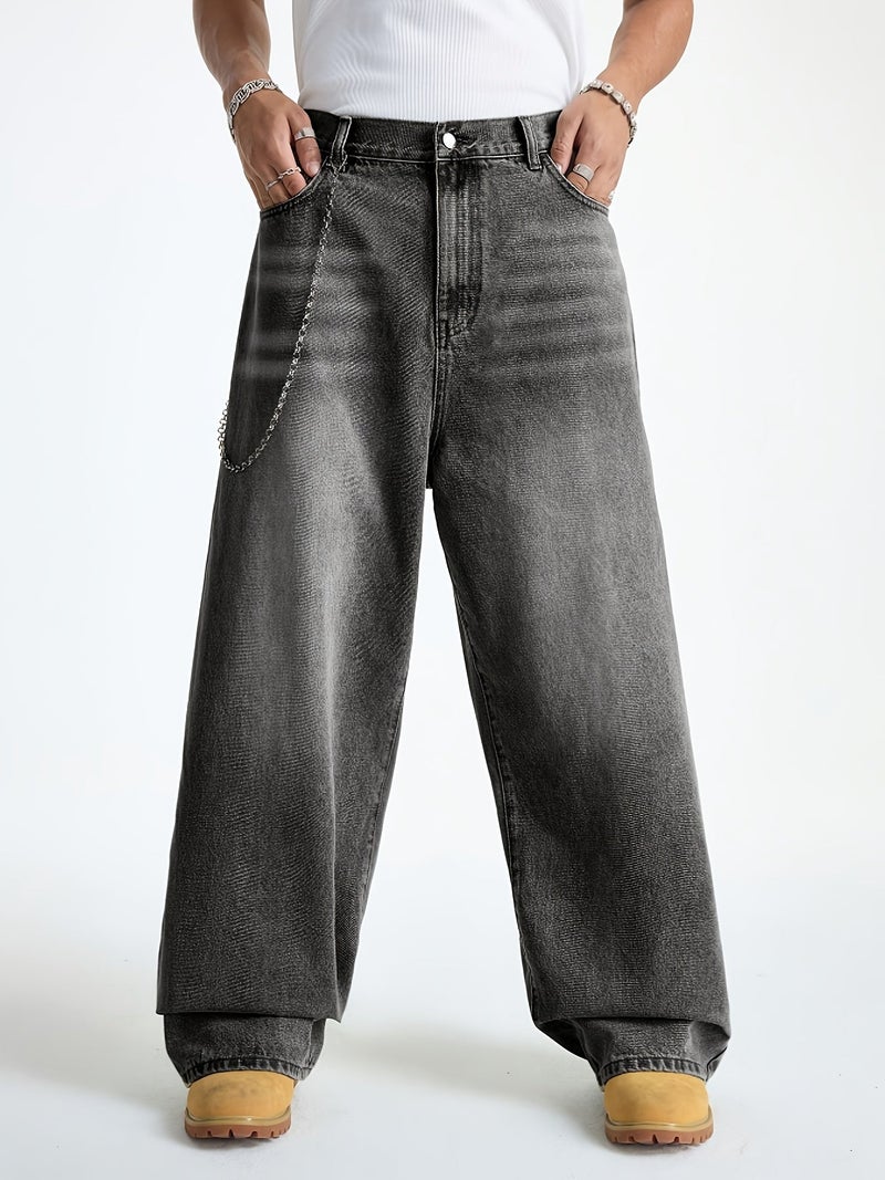 Men's High Street Wide-Leg Jeans - Image 5