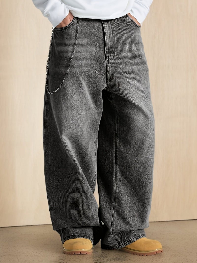 Men's High Street Wide-Leg Jeans - Image 2