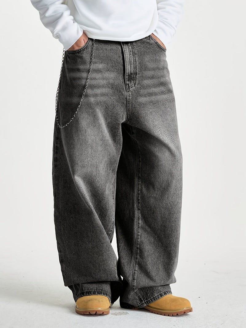 Men's High Street Wide-Leg Jeans - Image 3