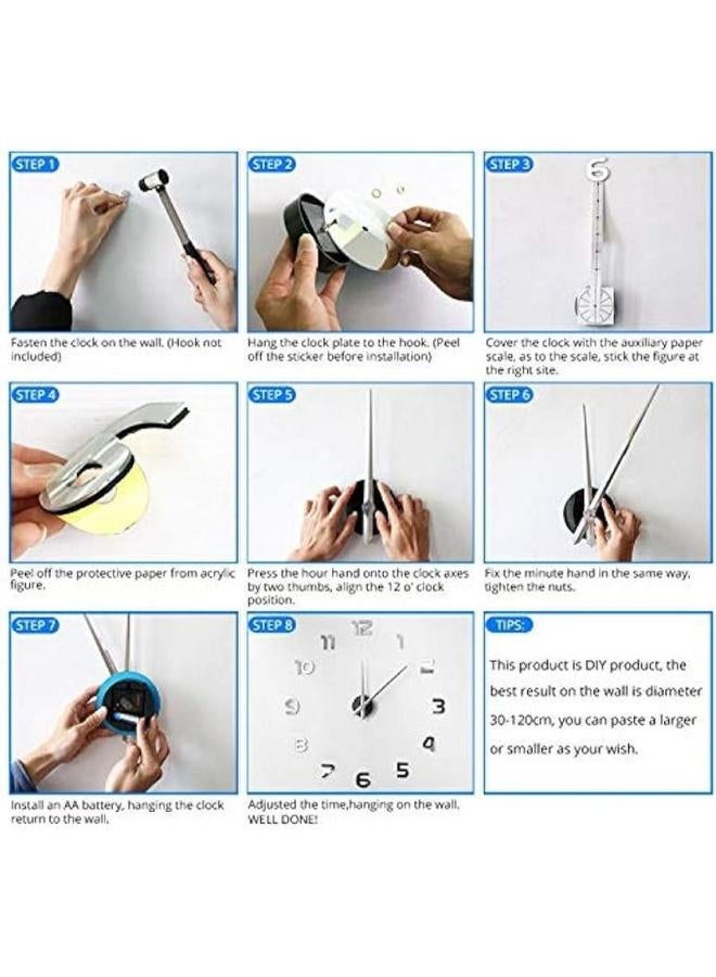 هوم جاليري ساعة حائط شرقية عربية كبيرة - Image 3