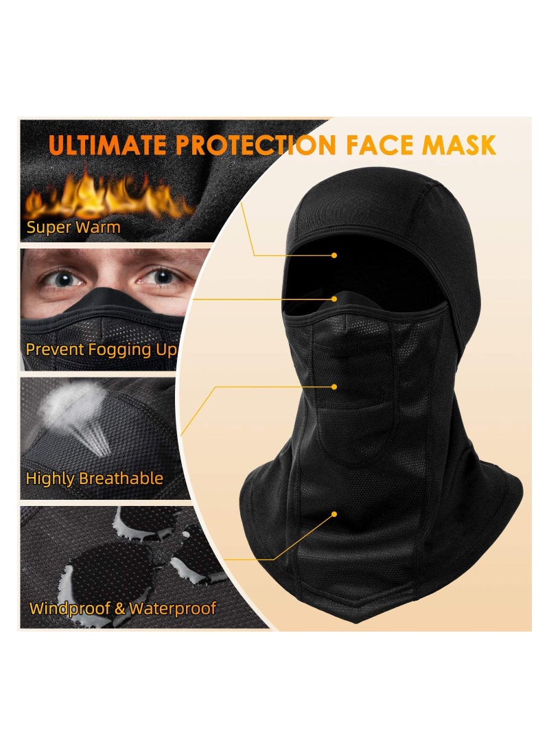 Generic Balaclava Ski Mask, Balaclava for Unisex, Windproof Full Face Mask Cover, Winter Face Cover Warmer Windproof for Skiing, Outdoor Work, Riding Motorcycle Snowboarding, Multifunctional Headwear  - Image 2