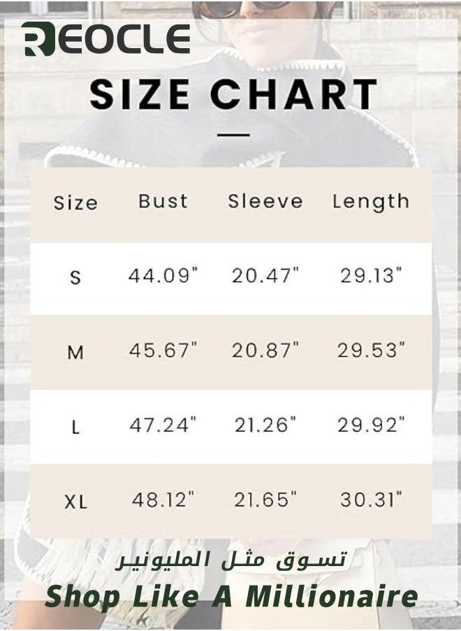 REOCLE - Womens Embroidered Scarf Jacket Oversized Button Down Wool Blend Coat Causal Winter Outwear with Tassel Scarf Khaki - Image 1