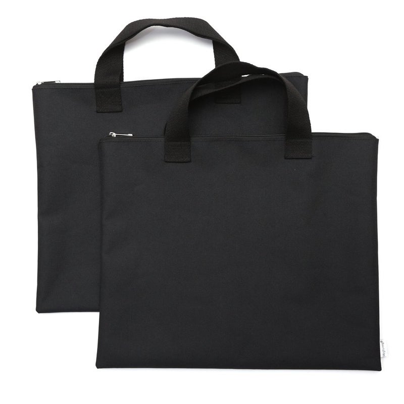 Augbunny 600D Portfolio Waterproof with Handle and Zipper for Student and Artist 2Pack