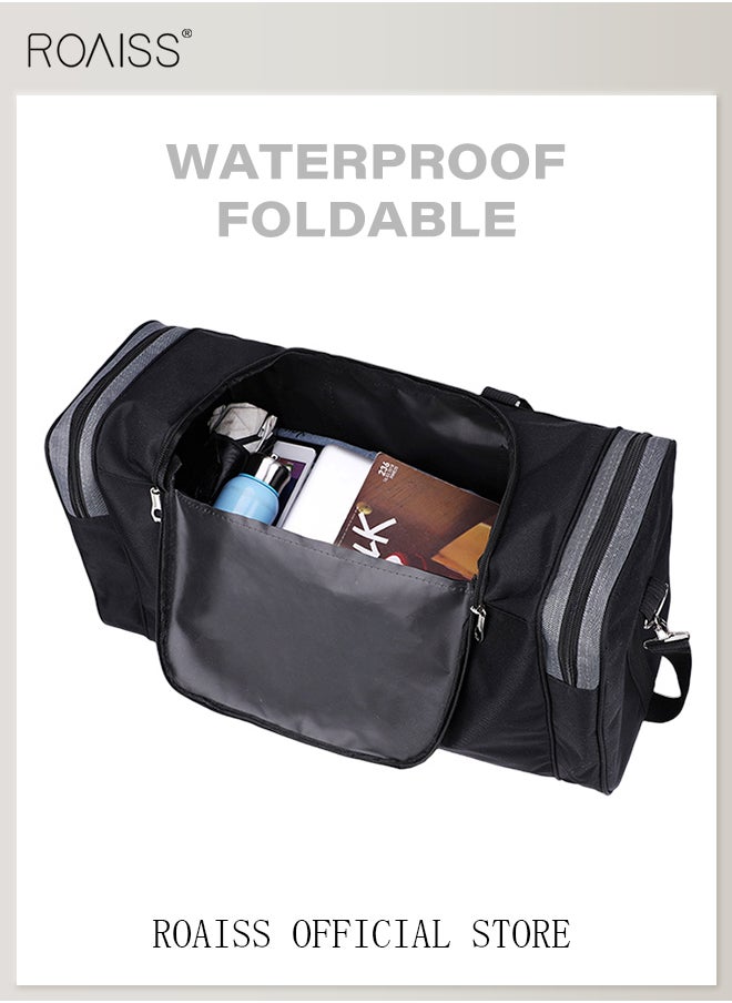 roaiss Waterproof Foldable Travel Bag for Short Trips Large Capacity Shoulder Bag for Men and Women, Ideal for Boys and Girls, Versatile and Stylish, Large-Capacity Bag  - Image 5