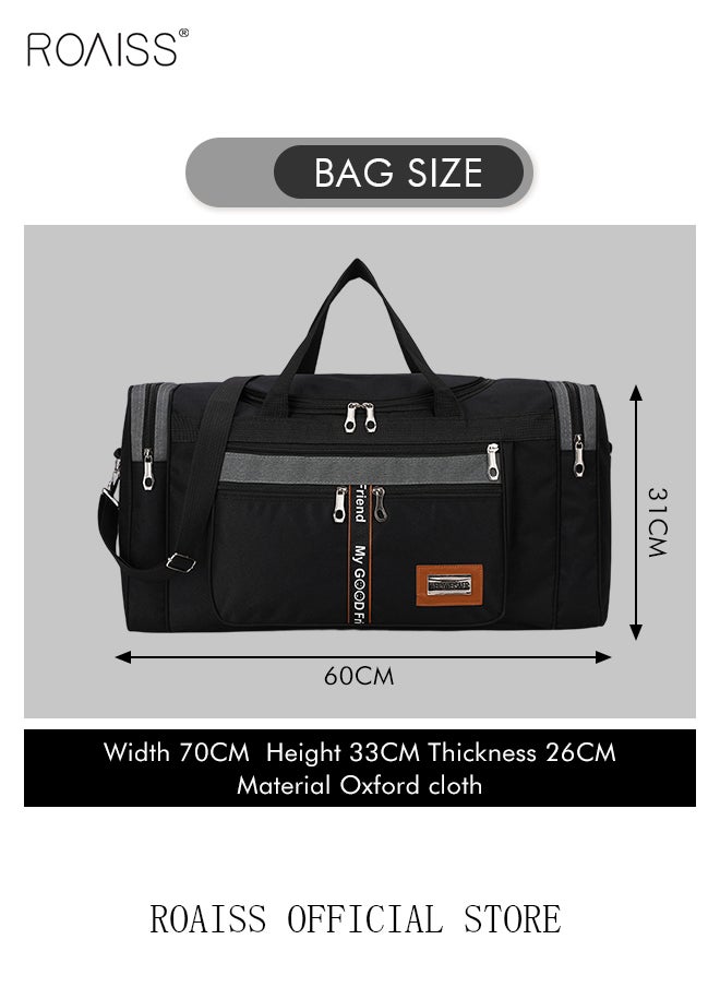 roaiss Waterproof Foldable Travel Bag for Short Trips Large Capacity Shoulder Bag for Men and Women, Ideal for Boys and Girls, Versatile and Stylish, Large-Capacity Bag  - Image 4
