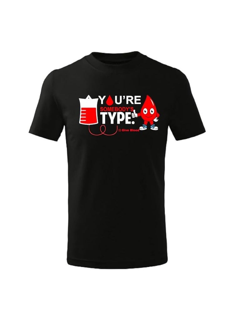 Blood Donation Awareness Short Sleeve Round Neck T-shirt For Men And Women - Image 1
