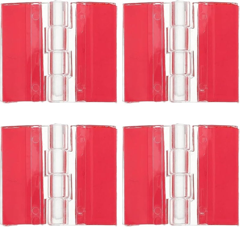Acrylic Hinge Hasp 12Pcs Self Adhesive Cabinet Hinges Replacement - Image 1