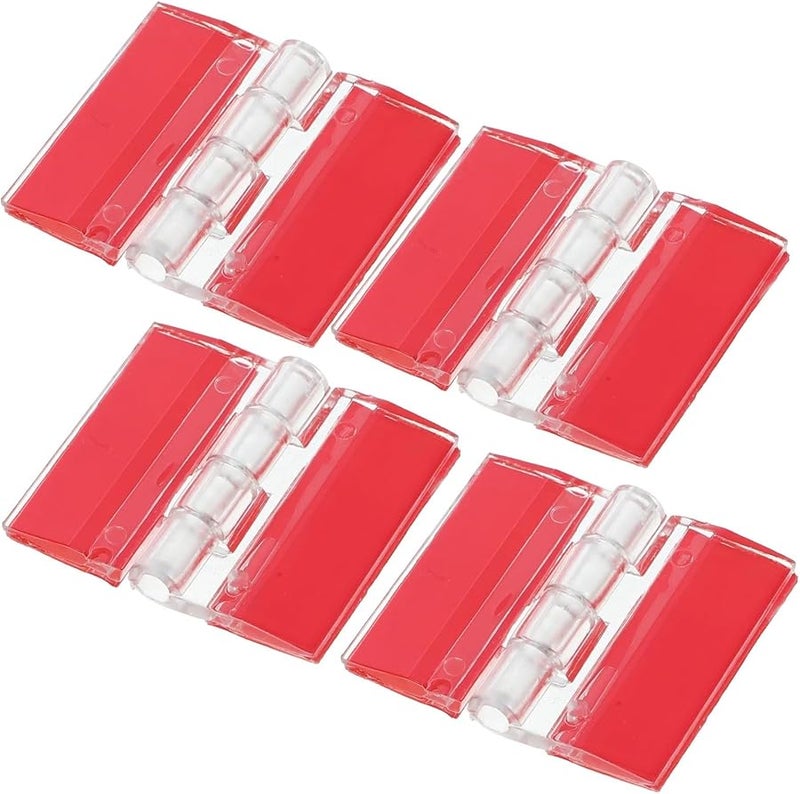 Acrylic Hinge Hasp 12Pcs Self Adhesive Cabinet Hinges Replacement - Image 5