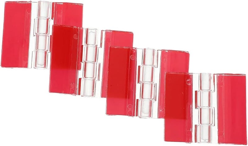 Acrylic Hinge Hasp 12Pcs Self Adhesive Cabinet Hinges Replacement - Image 3