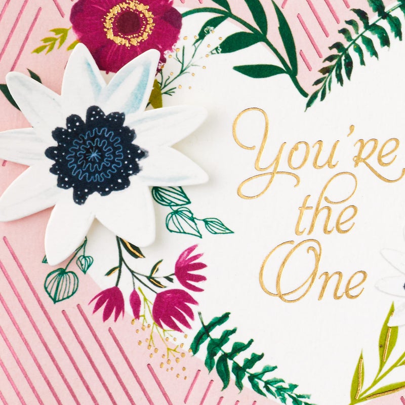 Hallmark Romantic Valentine's Day Card for Her (You're the One) for Anniversary, Love, Romantic Birthday, Sweetest Day - Image 5