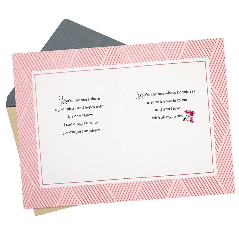 Hallmark Romantic Valentine's Day Card for Her (You're the One) for Anniversary, Love, Romantic Birthday, Sweetest Day - Image 2