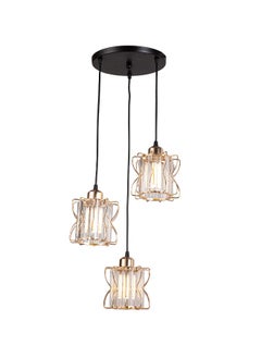 Best Power Elegant 3 Lamps Glass Chandelier 2243-3 with Metal Frame – E27 Socket – Adjustable Hanging Lamp up to 80cm – Modern Ceiling Lighting Fixture for Living Room, Dining, Bedroom (Bulb Not Included)  - Image 4