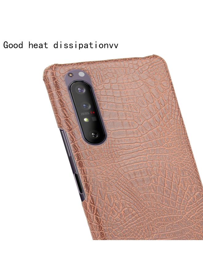 erorex Case For Sony Xperia 1 II Shockproof Crocodile Texture PC + PU Case - Image 5