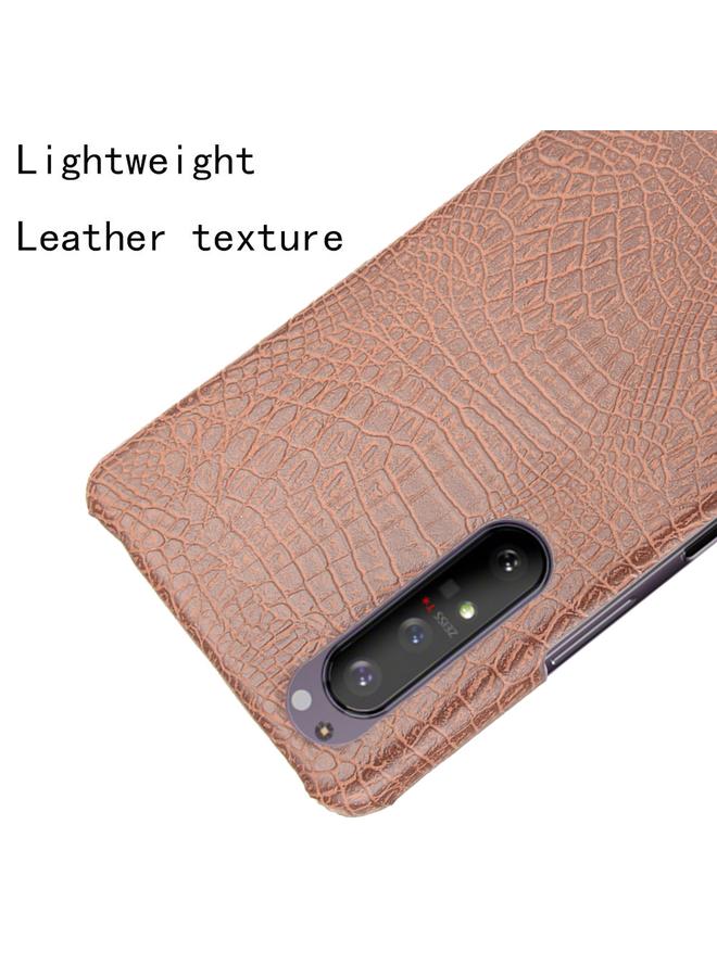 erorex Case For Sony Xperia 1 II Shockproof Crocodile Texture PC + PU Case - Image 4