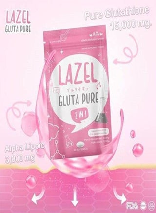 Lazel Gluta Pure 2-in-1 Dietary Supplement, Ultimate Whitening Skin Solution Unlock Skin Brightening and Antioxidant Benefits in 30 Softgels and 1 Sachet. - pzsku/ZCE7DBB68D6D457A252B7Z/45/_/1697921696/d674ef09-227d-4f62-bb77-cb0f29c9f2a4