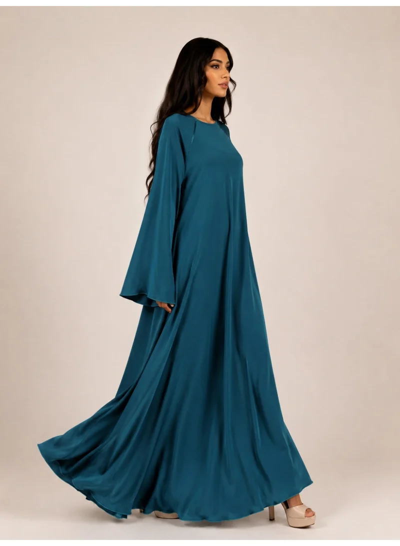 Ophelia Navy Blue Butterfly Abaya for Women – Elegant Modest Maxi Dress for All Seasons  | Best Price UAE