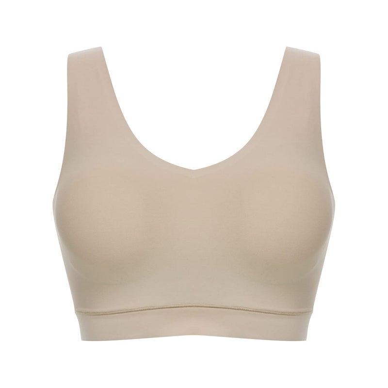 Chantelle Women's Soft Stretch Padded V-Neck Bra Top, Nude Blush, M/L - Image 4