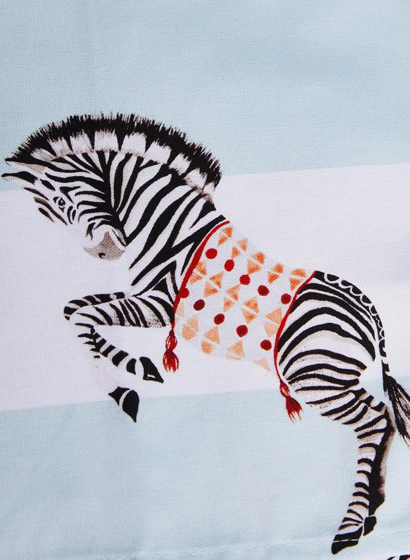 YVONNE ELLEN Set Of 2 Tea Towels Elephant And Zebra
