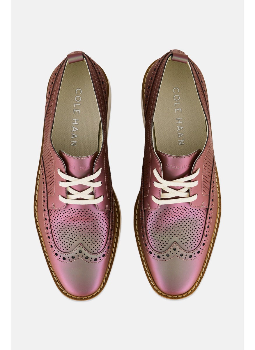 COLE HAAN Women Broad Og Pltform Wingtp Lace Up Casual Shoes, Brown  - Image 2