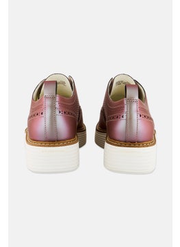 COLE HAAN Women Broad Og Pltform Wingtp Lace Up Casual Shoes, Brown  - Image 3