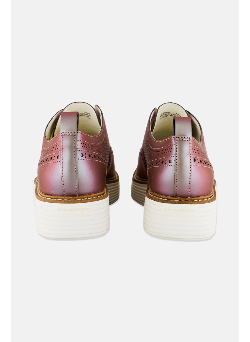 COLE HAAN Women Broad Og Pltform Wingtp Lace Up Casual Shoes, Brown  - Image 3