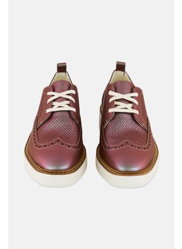 COLE HAAN Women Broad Og Pltform Wingtp Lace Up Casual Shoes, Brown  - Image 4