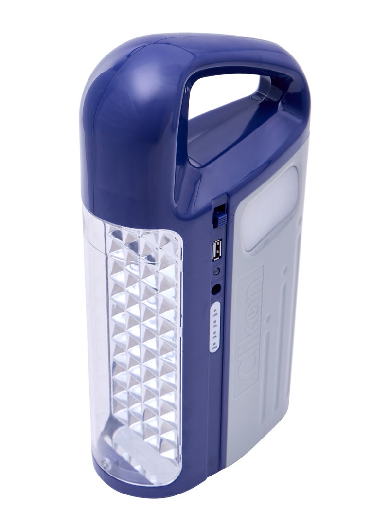 Clikon Portable Rechargeable LED Lantern, Emergency Light With Power bank Function, 44 Pcs SMD LED, Charge Through Solar panels, Perfect for Home, Camping, Outdoor - Image 1