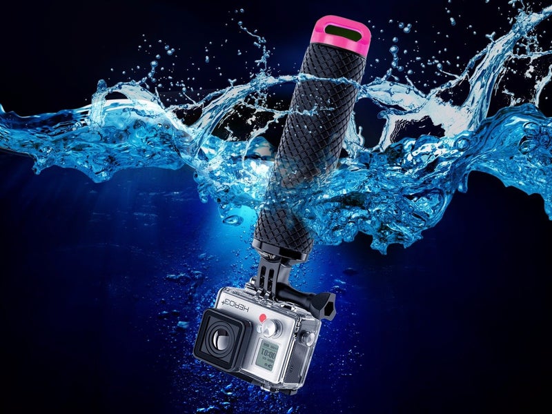 MiPremium Waterproof Floating Hand Grip Compatible with GoPro Hero 12 11 10 9 8 7 6 5 4 3+ 2 1 Session Black Silver Handler & Handle Mount Accessories Kit for Water Sport and Action Cameras (Rose Red) - Image 4