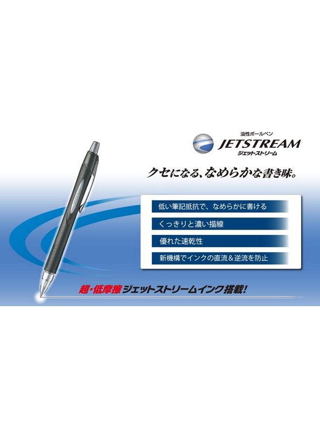 Uni Ball Jetstream Fine Point Retractable Roller Ball Pens 0.7Mmrubber Body Modelsilverblack Inkvalue Set Of 3(With Our Shop Original Description Of Goods) - Image 4