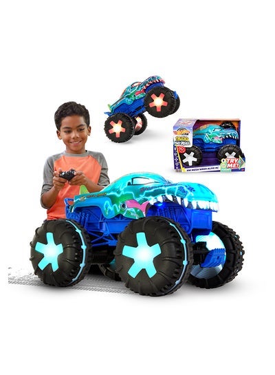 Hot Wheels HW R/C 1:15 شاحنة الوحش ميغا وركس الحية - Image 5