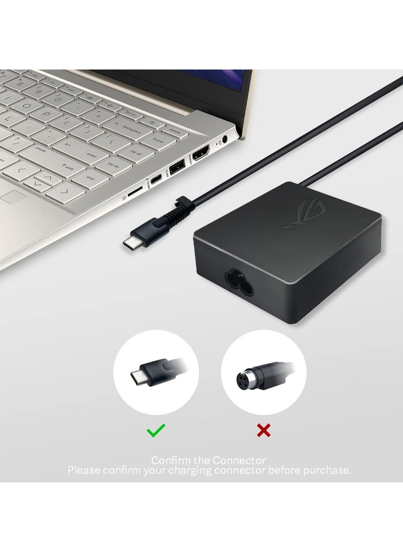 Max Power - 100W USB-C Charger for ASUS ROG: A20-100P1A Laptop AC Adapter Compatible with ASUS ROG Flow X13 Z13 GZ301 GV301 G533QM GA401QM GA503QM GX703HS ZenBook 14X 14 UM5401QA UM425QA UX425QA - 20V 5A - Image 1