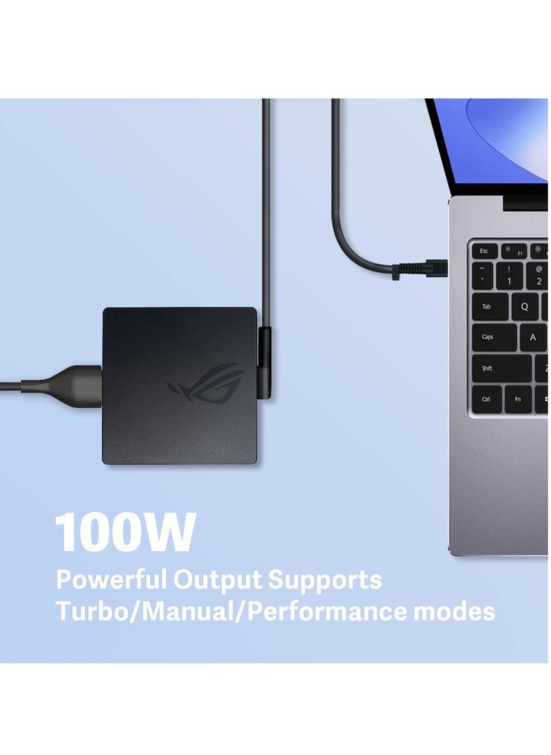 Max Power - 100W USB-C Charger for ASUS ROG: A20-100P1A Laptop AC Adapter Compatible with ASUS ROG Flow X13 Z13 GZ301 GV301 G533QM GA401QM GA503QM GX703HS ZenBook 14X 14 UM5401QA UM425QA UX425QA - 20V 5A - Image 1