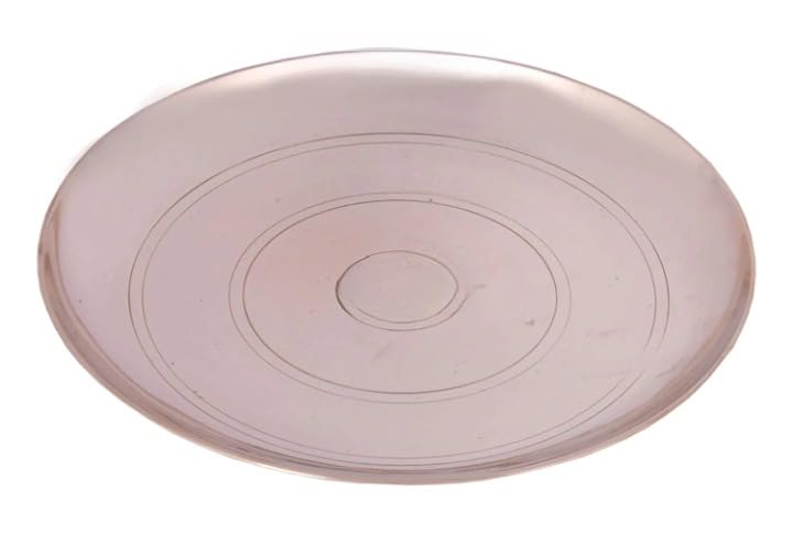 ABB STORE Pure Kansa Bronze Design Dinner Plate Set, Gold (Set - 6 Piece) Pure Kansa - Premium Luxury Dinner Set - Image 2