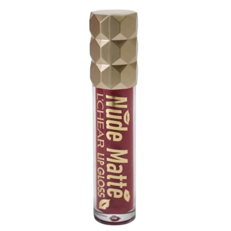 L'chear Lip Gloss Nude Matte Light&Thin Lasting Color Aqua Nourishment Shade Number 4 - Image 2