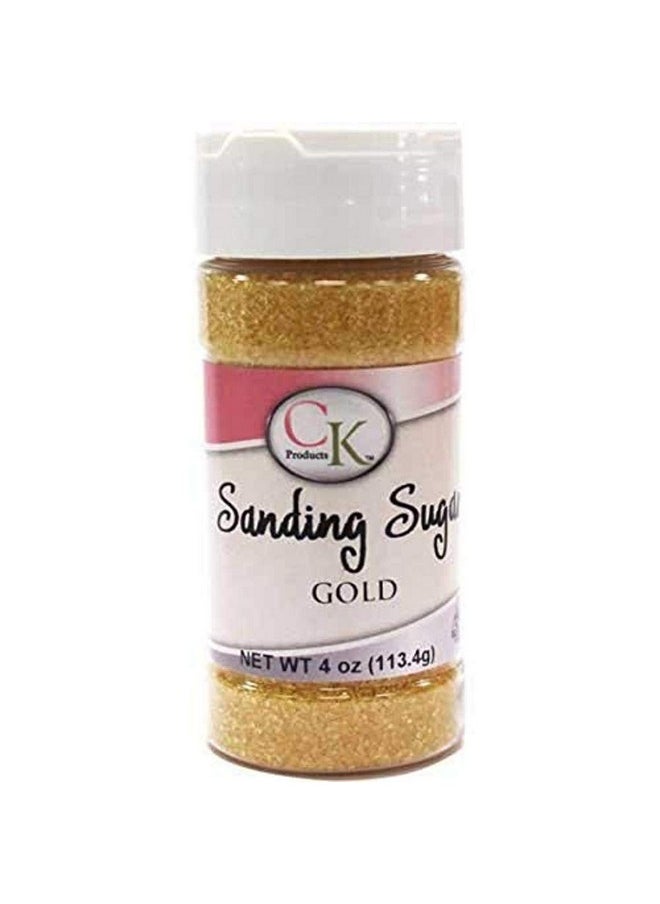 CK Products - CK Products 4 Ounce Sanding Sugar Bottle, Gold - Image 1