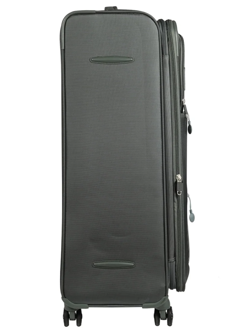 AMERICAN TOURISTER  Majoris + Suitcase, Check-In Size 83 cm, 4 Spinner Wheels, Soft Top, 100% Polyester, Balsam Green|TSA Combination Lock|Expandable - 3 Years International Warranty  | Best Price UAE