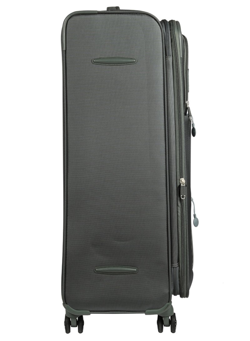 AMERICAN TOURISTER ماجوريس + حقيبة سفر، حجم تسجيل 83 سم، 4 عجلات دوارة، قمة ناعمة، 100% بوليستر، أخضر بلسم | قفل تركيبي TSA | قابل للتوسع - ضمان دولي لمدة 3 سنوات - Image 3