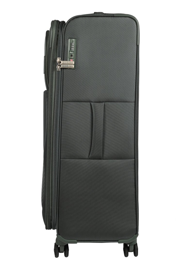 AMERICAN TOURISTER ماجوريس + حقيبة سفر، حجم تسجيل 83 سم، 4 عجلات دوارة، قمة ناعمة، 100% بوليستر، أخضر بلسم | قفل تركيبي TSA | قابل للتوسع - ضمان دولي لمدة 3 سنوات - Image 2